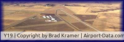 Mandan Municipal Airport (Y19) - Y19 from the South