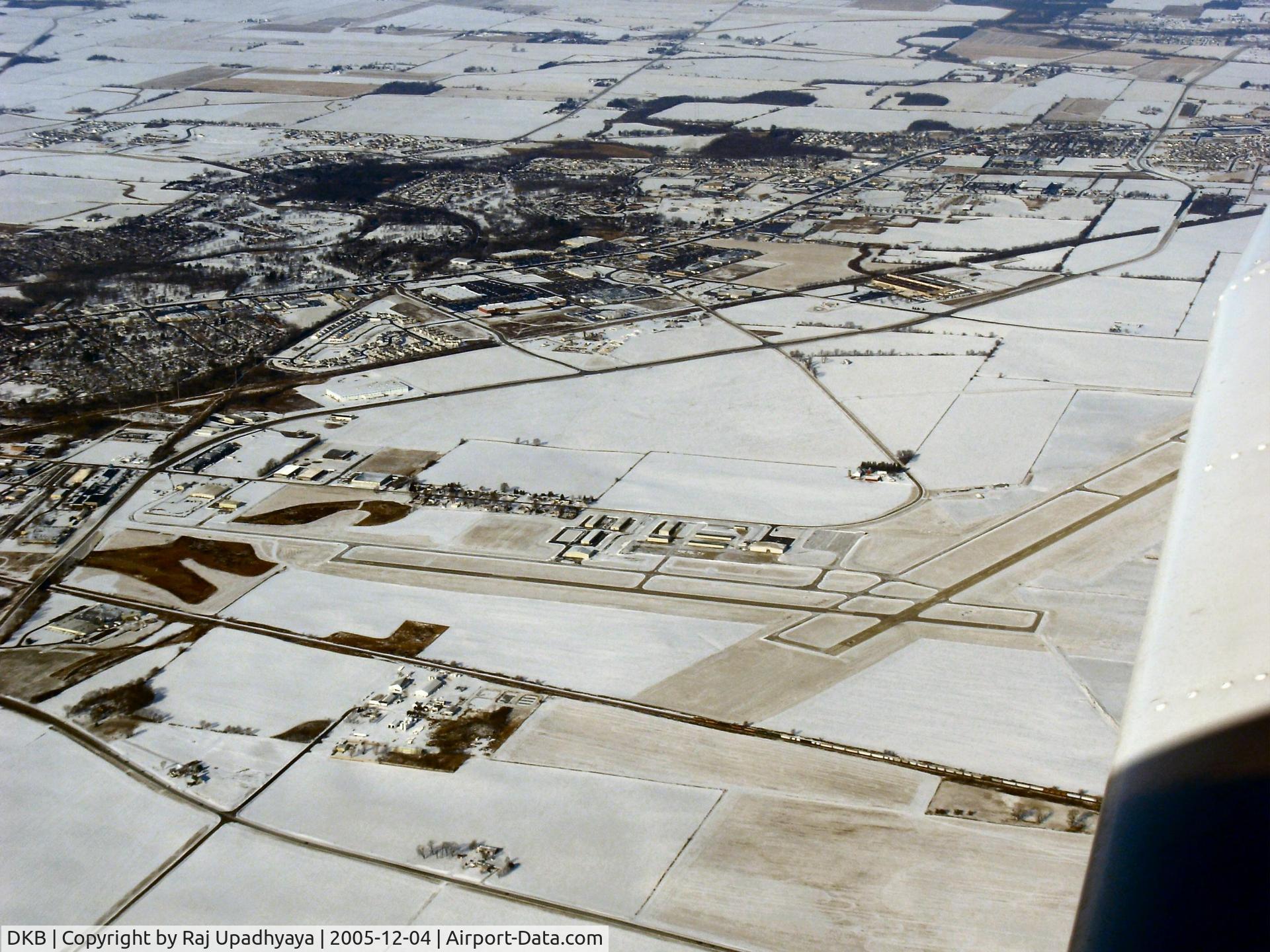 De Kalb Taylor Municipal Airport (DKB) - Dekalb Airport in Winter