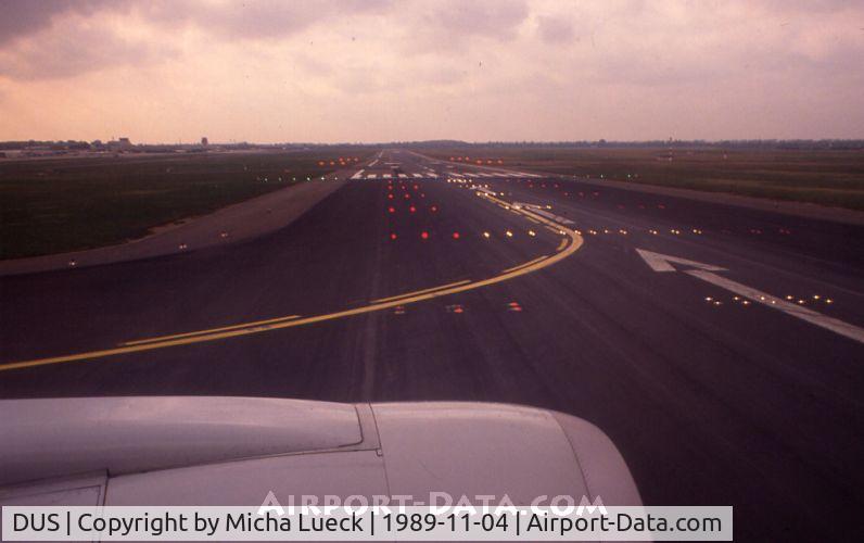 Düsseldorf International Airport, Düsseldorf Germany (DUS) - Turning onto runway 23L for departure to JFK via BRU