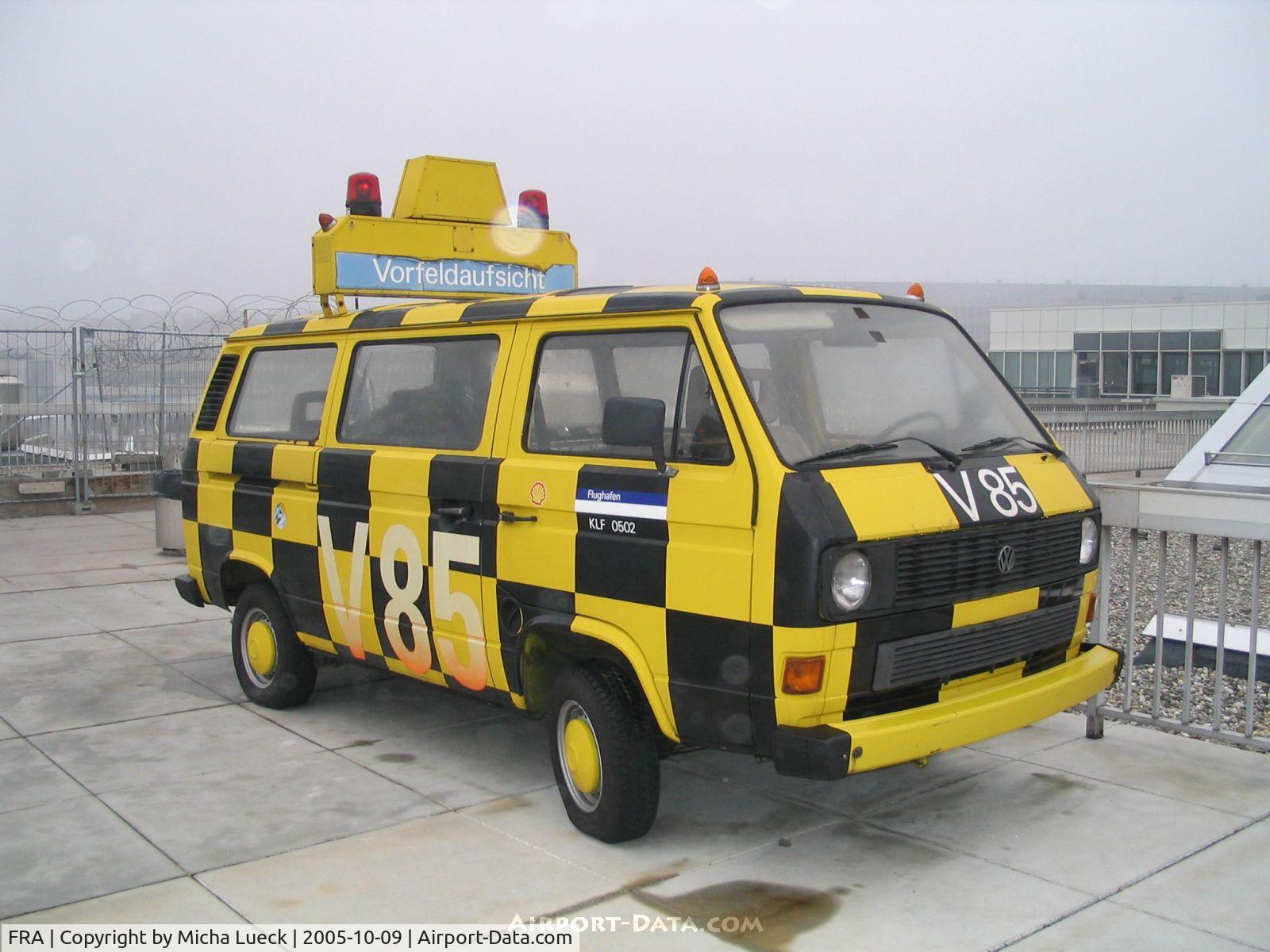 Frankfurt International Airport, Frankfurt am Main Germany (FRA) - Follow Me vehicle, preserved on Frankfurt's observation deck