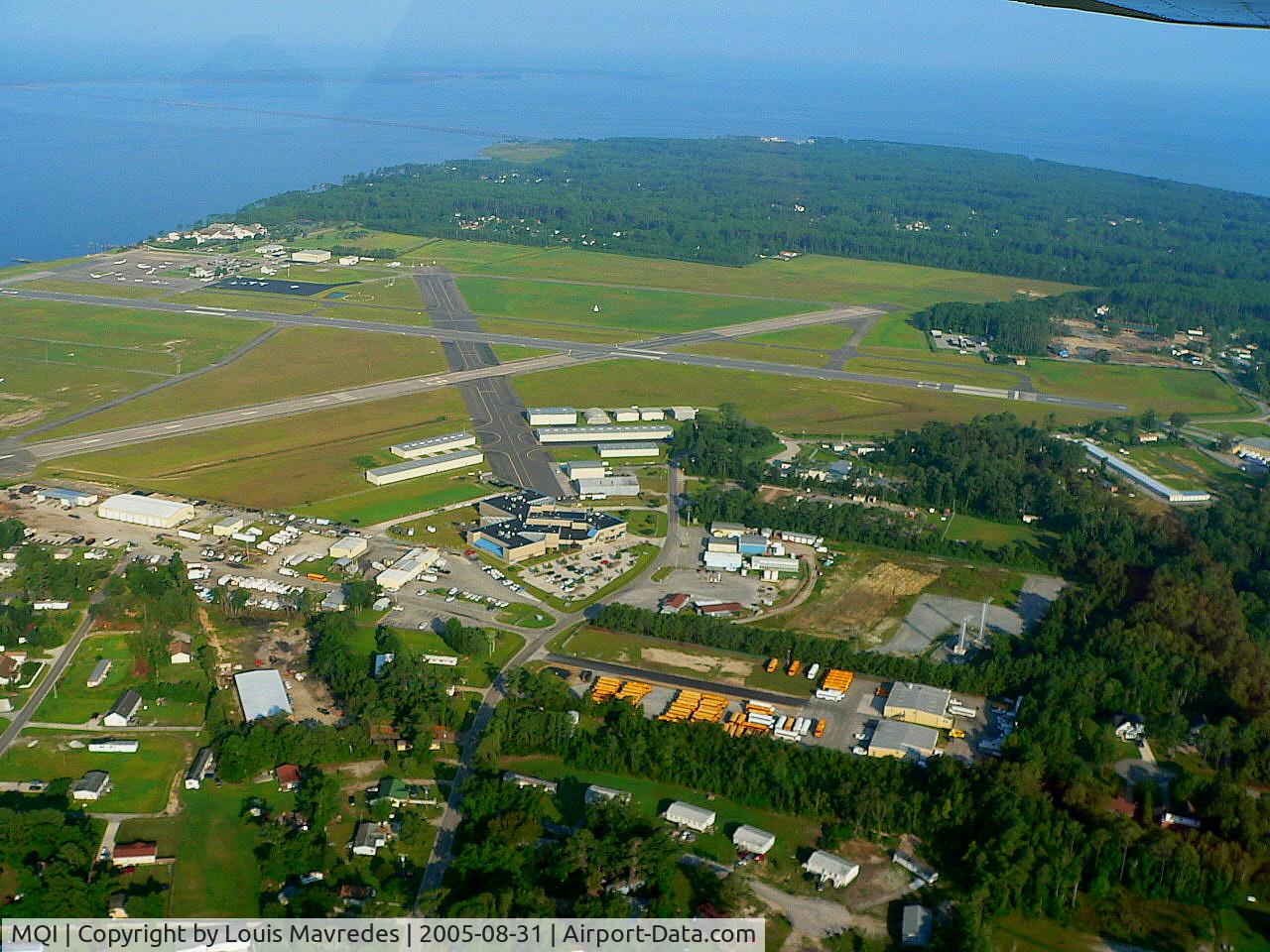 Dare County Regional Airport (MQI) - Dare County taken SSE airport looking NNW