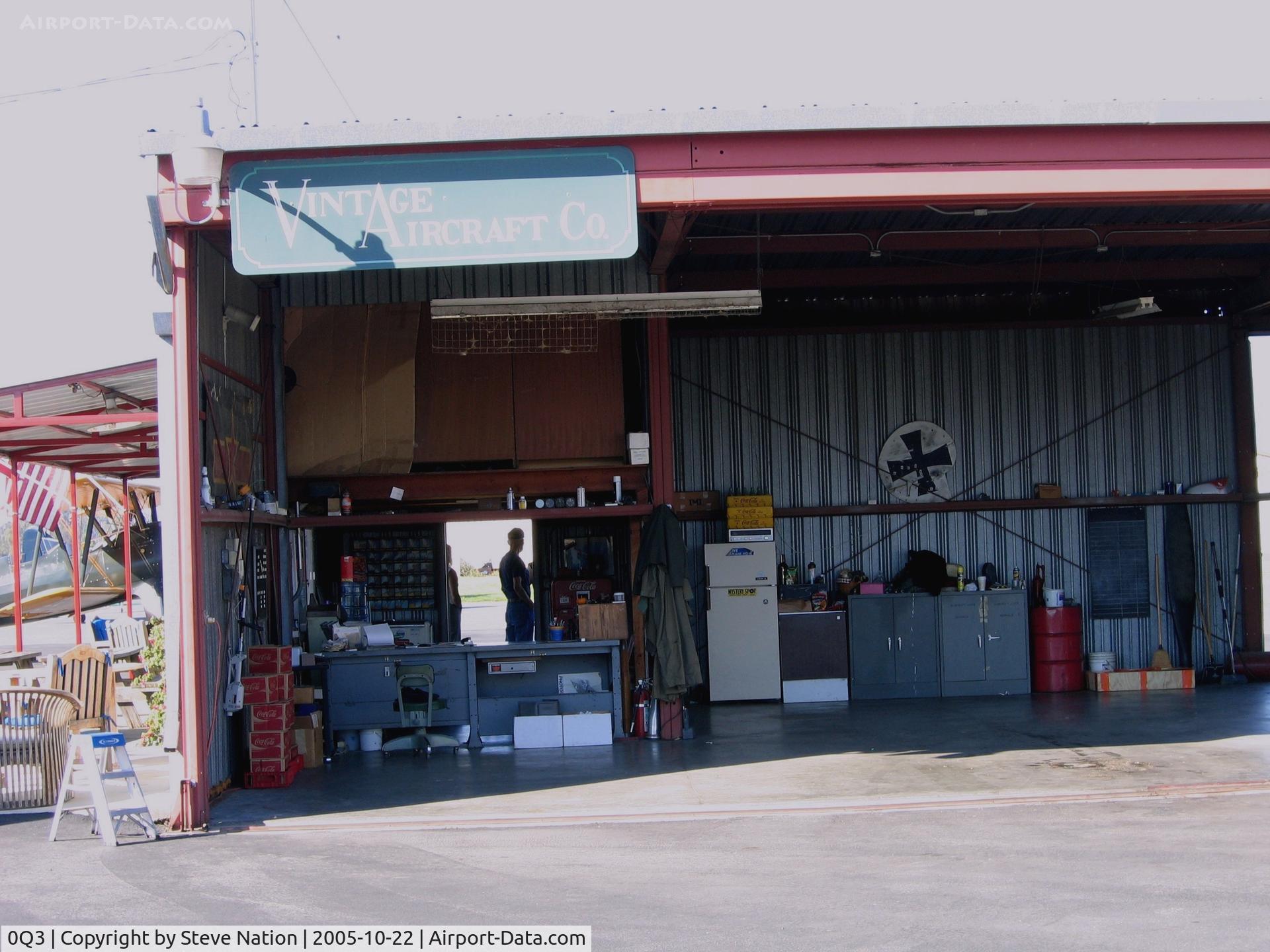Sonoma Valley Airport (0Q3) - Vintage Aircraft Co. hangar at Sonoma Valley Airport, Schellville, CA (operator has three PT-17 Stearmans for biplane rides over 