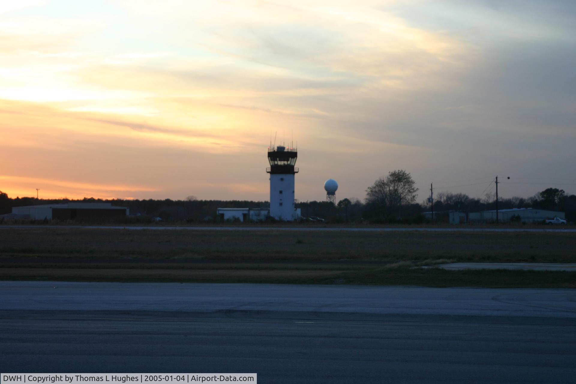 David Wayne Hooks Memorial Airport (DWH) - DWH Tower at sunset