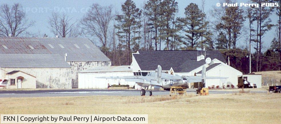 Franklin Muni-john Beverly Rose Airport (FKN) - Looking to the admin/term with a view of the B-25