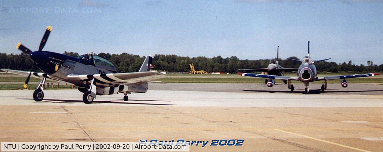 Oceana Nas /apollo Soucek Field/ Airport (NTU) - The USAF heritage flight taxis back in