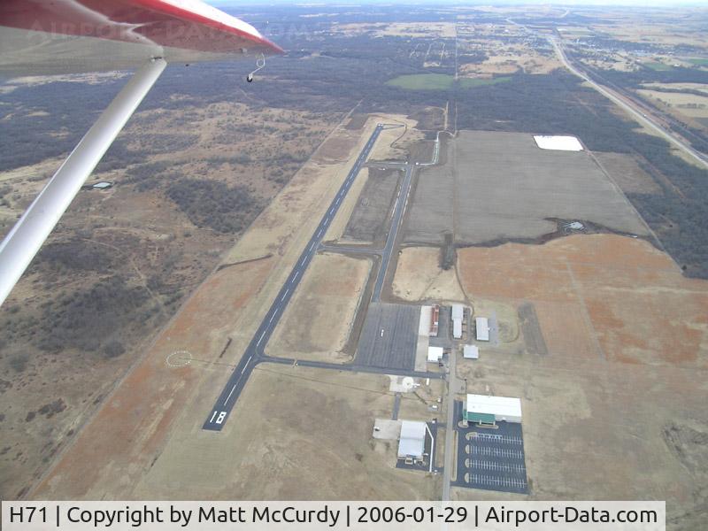Mid-america Industrial Airport (H71) - The first stage of the new taxiways have been completed.