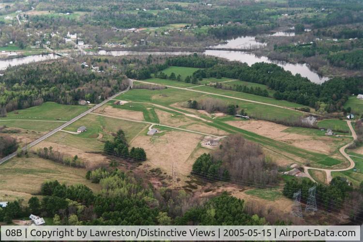 Merrymeeting Field Airport (08B) - DW for RW14, Merrymeeting, Bowdoinham, ME