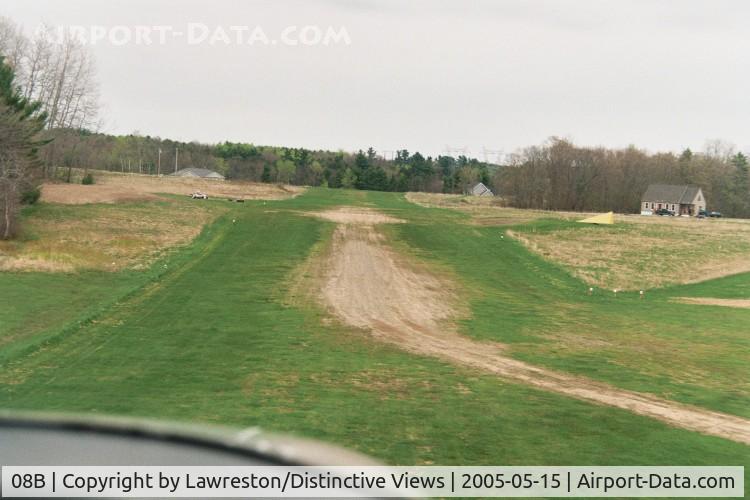 Merrymeeting Field Airport (08B) - Low pass on #14, Merrymeeting, Bowdoinham, ME