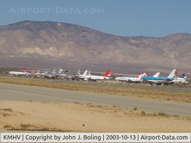 Mojave Airport (MHV) - Just a few of the aircraft in storage at Mojave