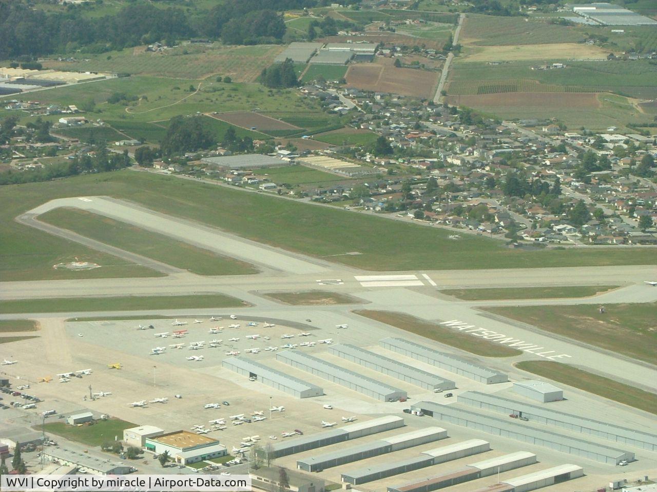 Watsonville Municipal Airport (WVI) - seen from downwind rwy 20