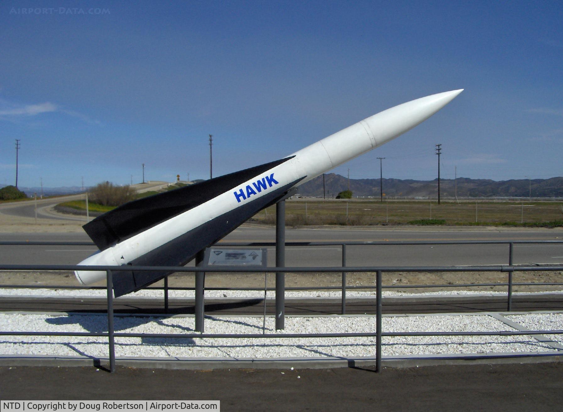 Point Mugu Nas (naval Base Ventura Co) Airport (NTD) - Missile Park-SAM-A-18/MIM-23 HAWK, surface to air, First known kill of a supersonic target-intercepted an Honest John missile 1960