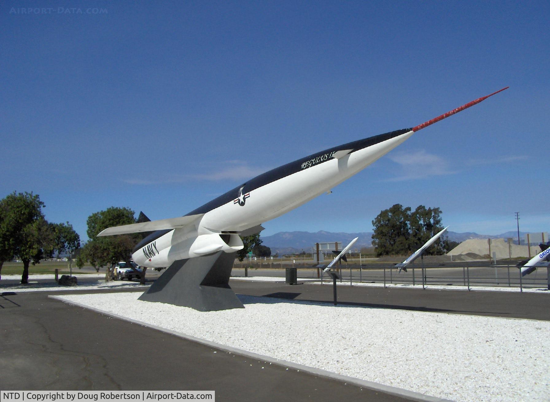 Point Mugu Nas (naval Base Ventura Co) Airport (NTD) - Missile Park-SSM-N-9/RGM-15/MQM-15 REGULUS II, US Navy 1st supersonic nuclear-capable, weight-21,000 lbs. GE Turbojet engine 10,000 lb thrust. $2.7 mil. cost each but multiple uses. Replaced by MACH 2 Missile.