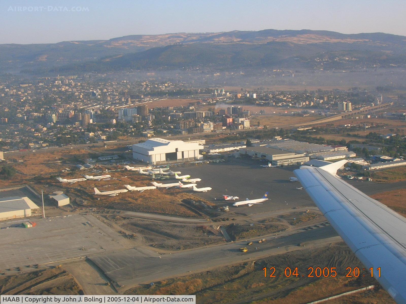 Bole International Airport, Addis Ababa Ethiopia (HAAB) - Ethopian Airlines Maint Base, Addis Ababa, Ethopia