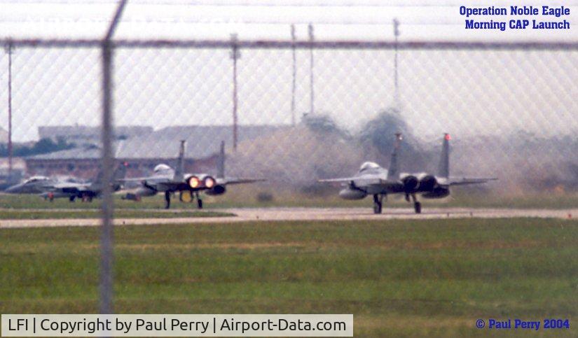 Langley Afb Airport (LFI) - An awe-inspiring sight, the Combat Air Patrol launch.  God Bless our airmen