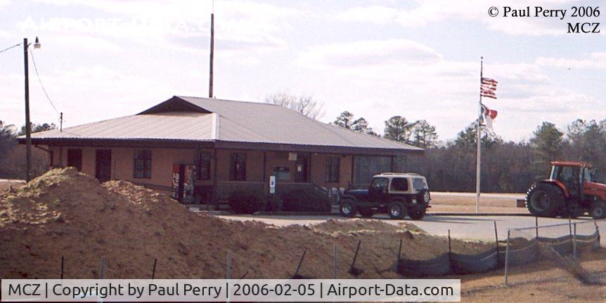 Martin County Airport (MCZ) - The Admin building, with all the work being done very much in evidence