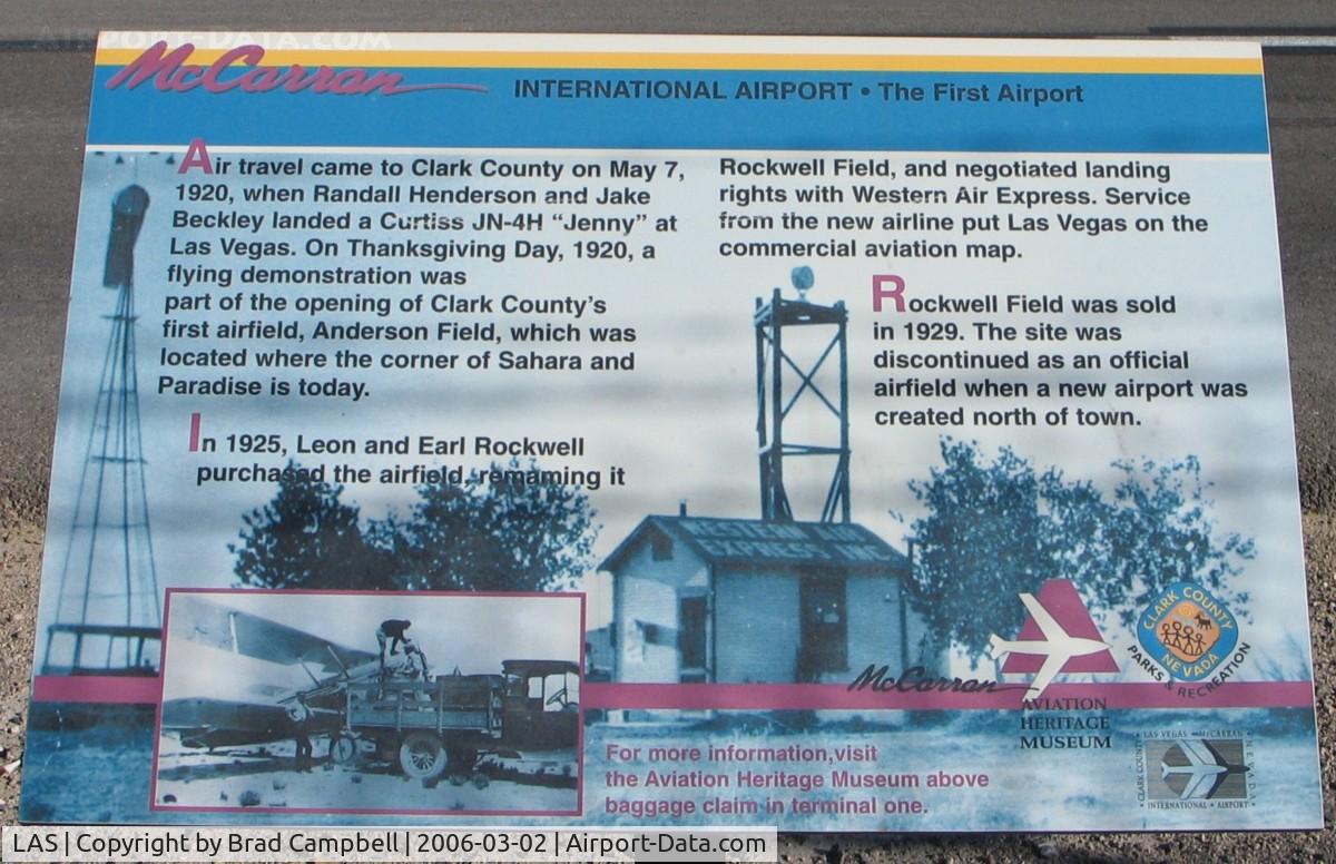 Harry Reid International Airport (LAS) - Some history about McCarran Airport...