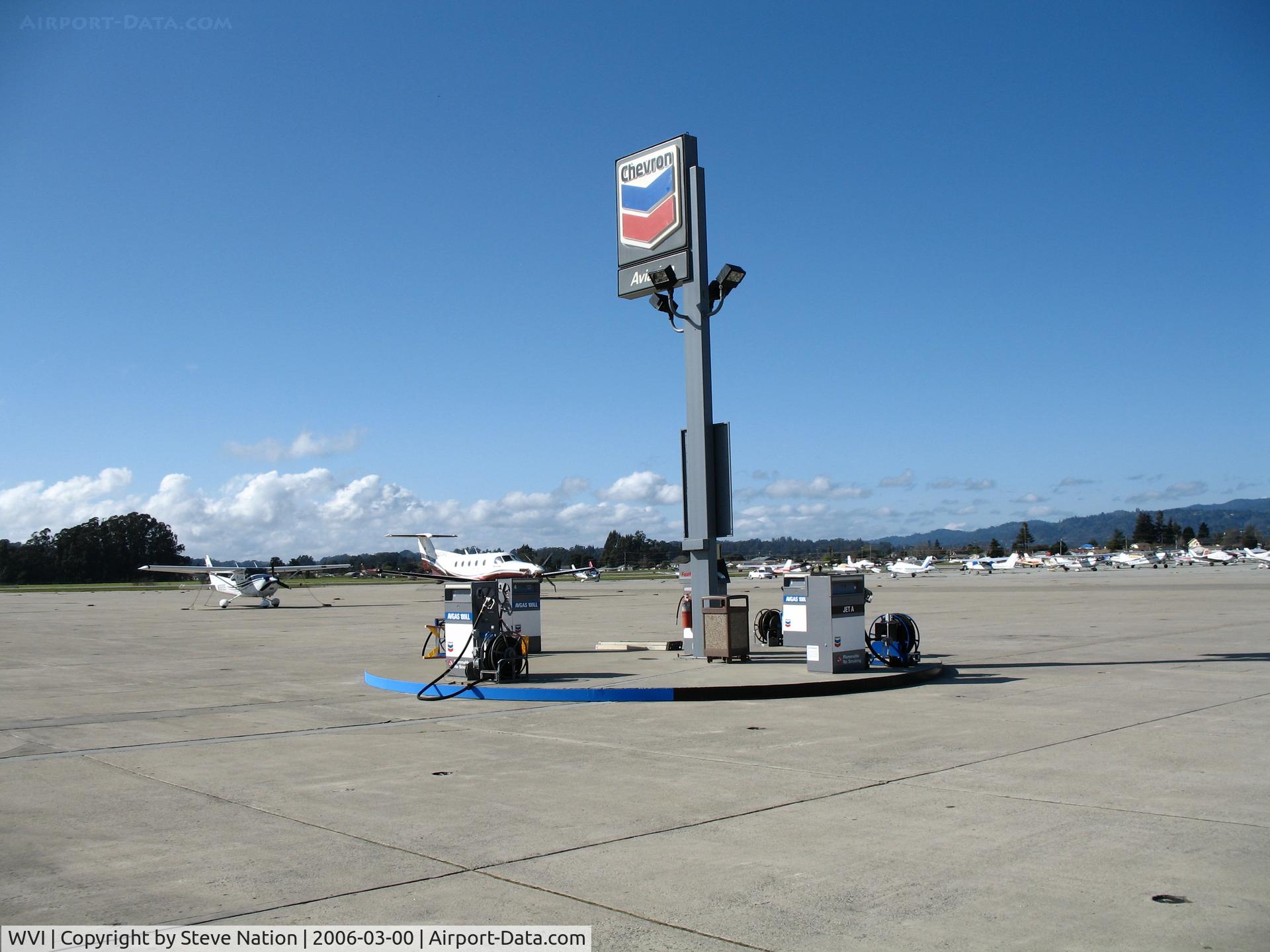 Watsonville Municipal Airport (WVI) - Gas pumps at Watsonville Municipal Airport, CA