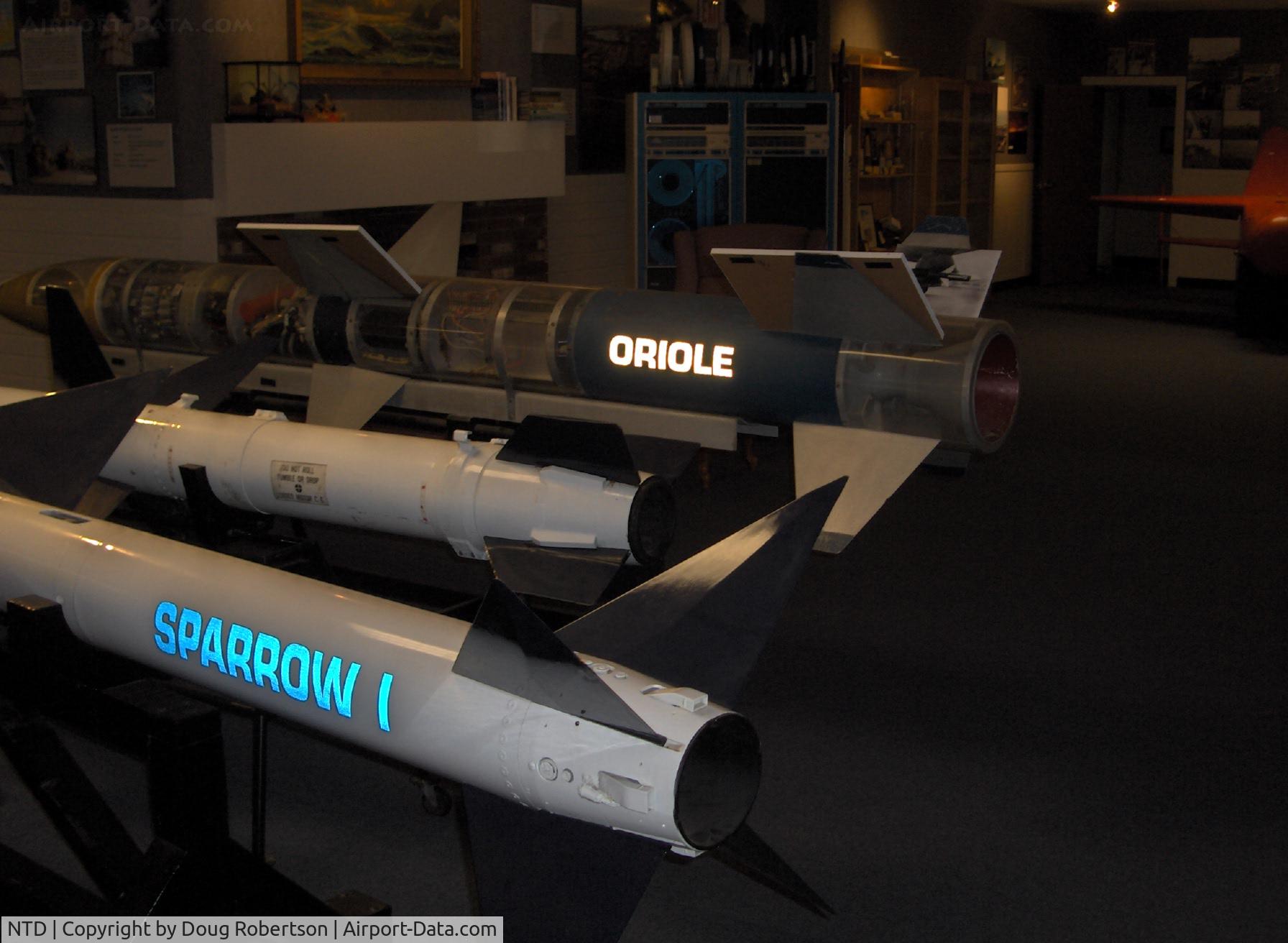 Point Mugu Nas (naval Base Ventura Co) Airport (NTD) - SPARROW I, AGM-45 SHRIKE and ORIOLE missiles