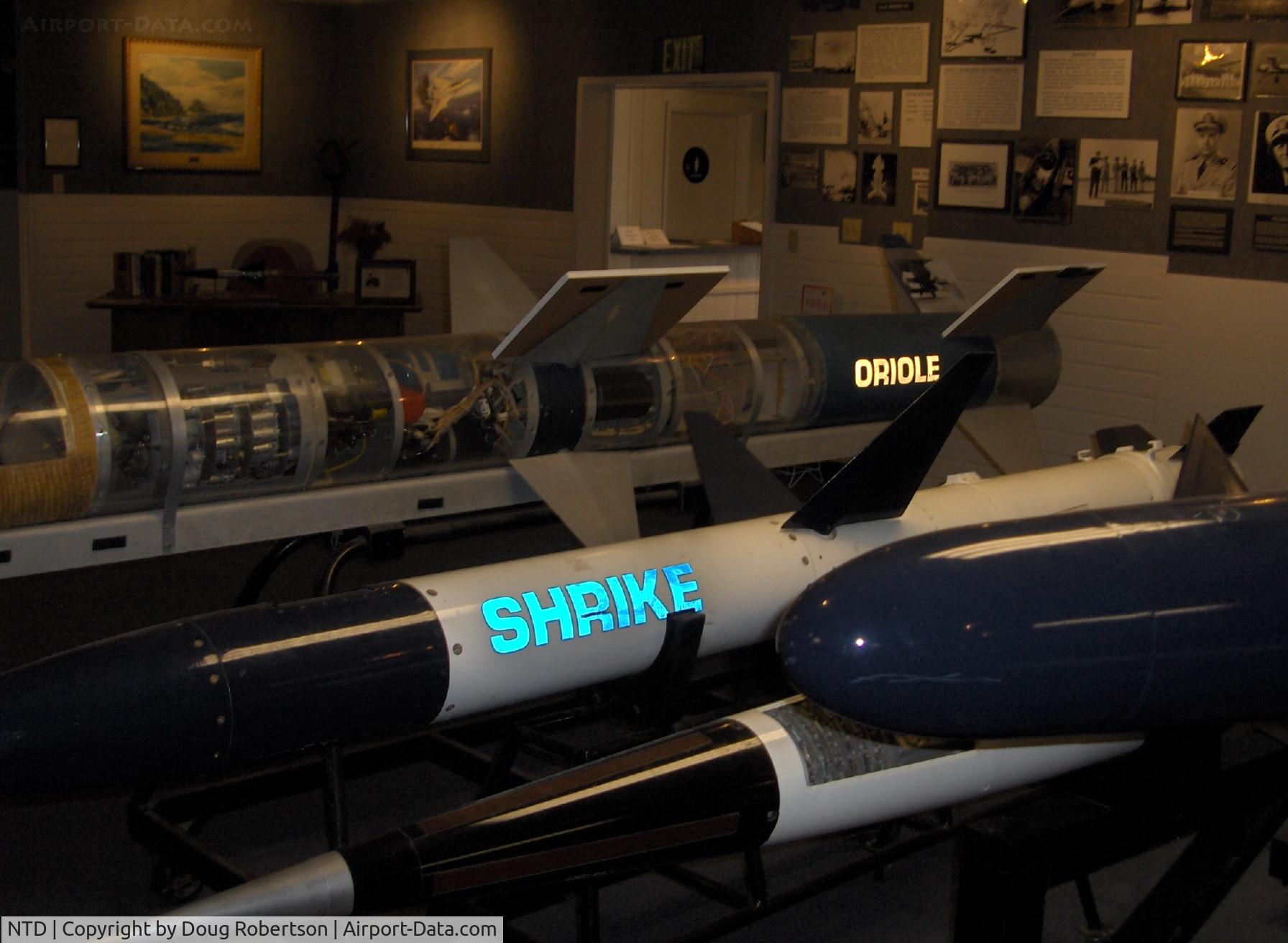 Point Mugu Nas (naval Base Ventura Co) Airport (NTD) - AGM-45 SHRIKE Anti-radiation missile and ORIOLE interior visual-display missile