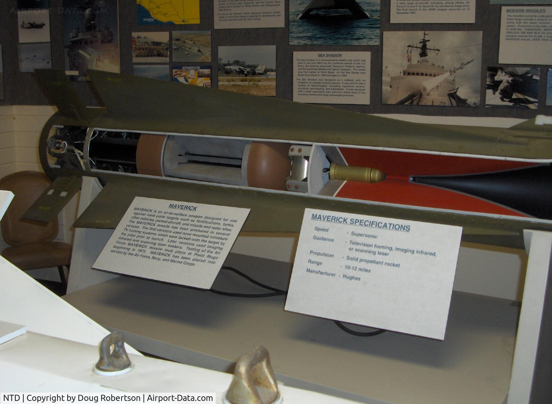 Point Mugu Nas (naval Base Ventura Co) Airport (NTD) - MAVERICK missile, sectioned, cutaway view