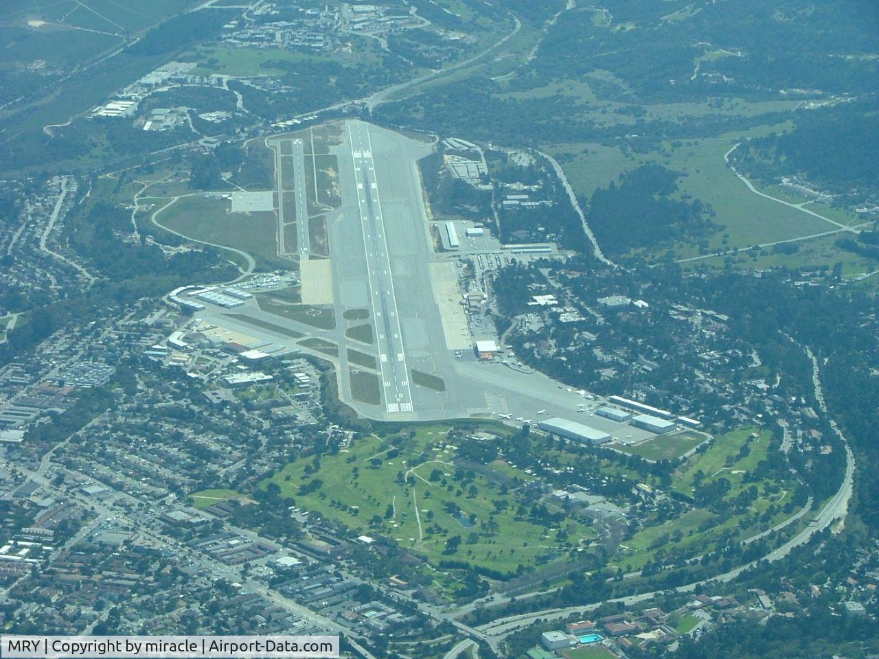 Monterey Regional Airport (MRY) - seen from shoreline