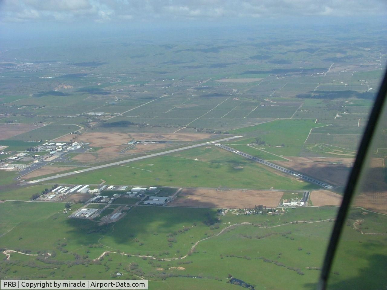 Paso Robles Municipal Airport (PRB) - seen from downwind rwy 19