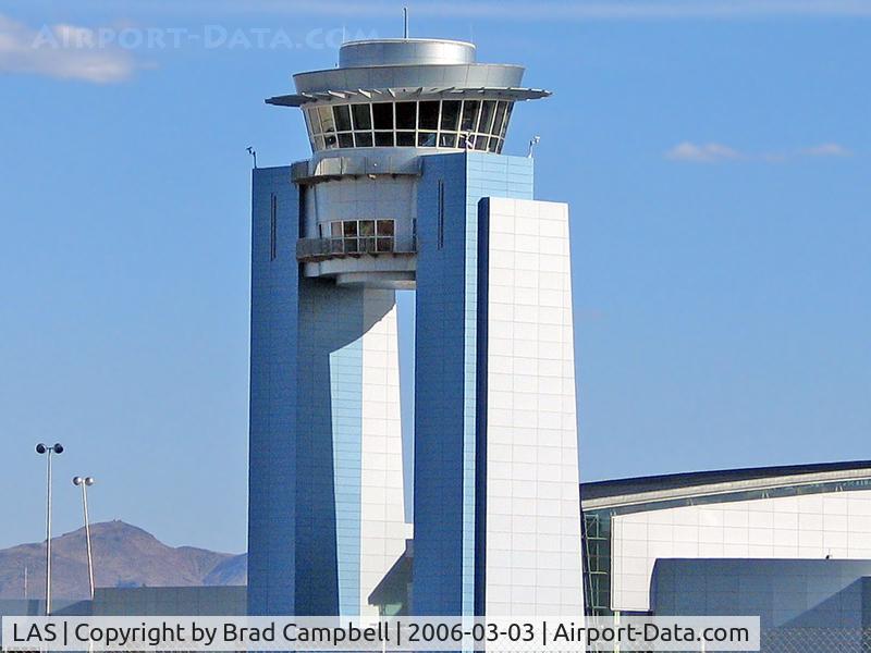 Harry Reid International Airport (LAS) - I swear, no matter how I adjust this photo the tower always seems to be crooked to me. It's the angles I guess?