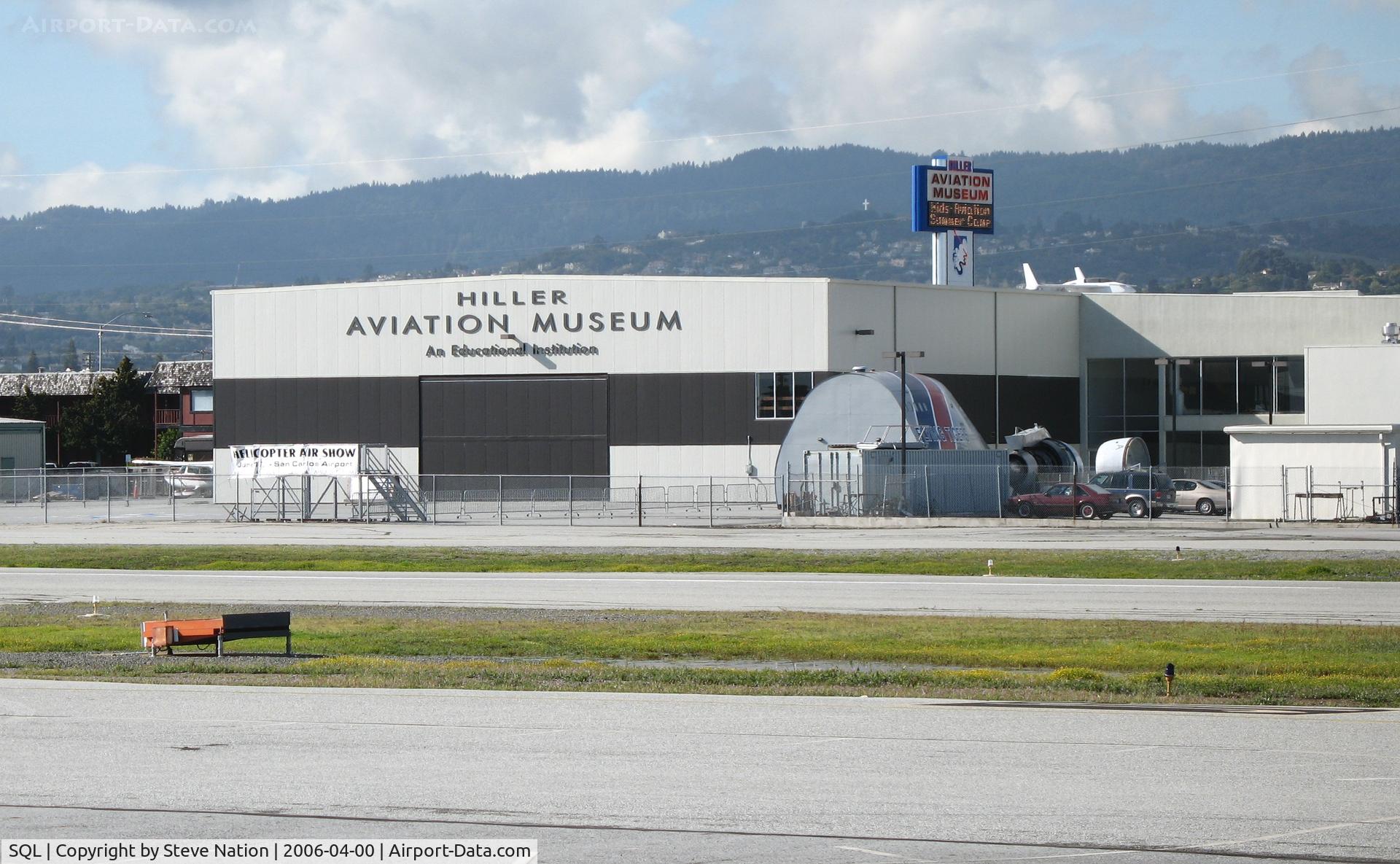 San Carlos Airport (SQL) - Hiller Air Museum Building at San Carlos Airport, CA