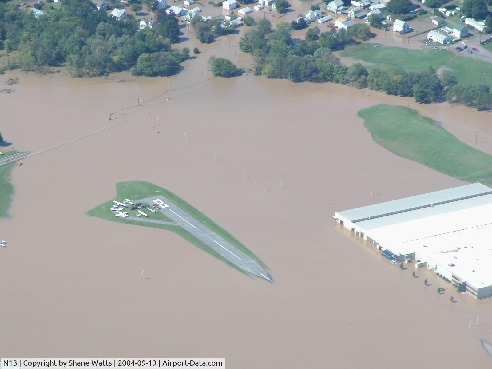 Bloomsburg Municipal Airport (N13) - Hurricane Ivan River Flood