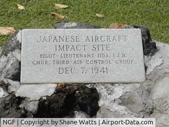 Kaneohe Bay Mcas (marion E. Carl Field) Airport (NGF) - Crash Site of Japanese Bomber - Pearl Harbor