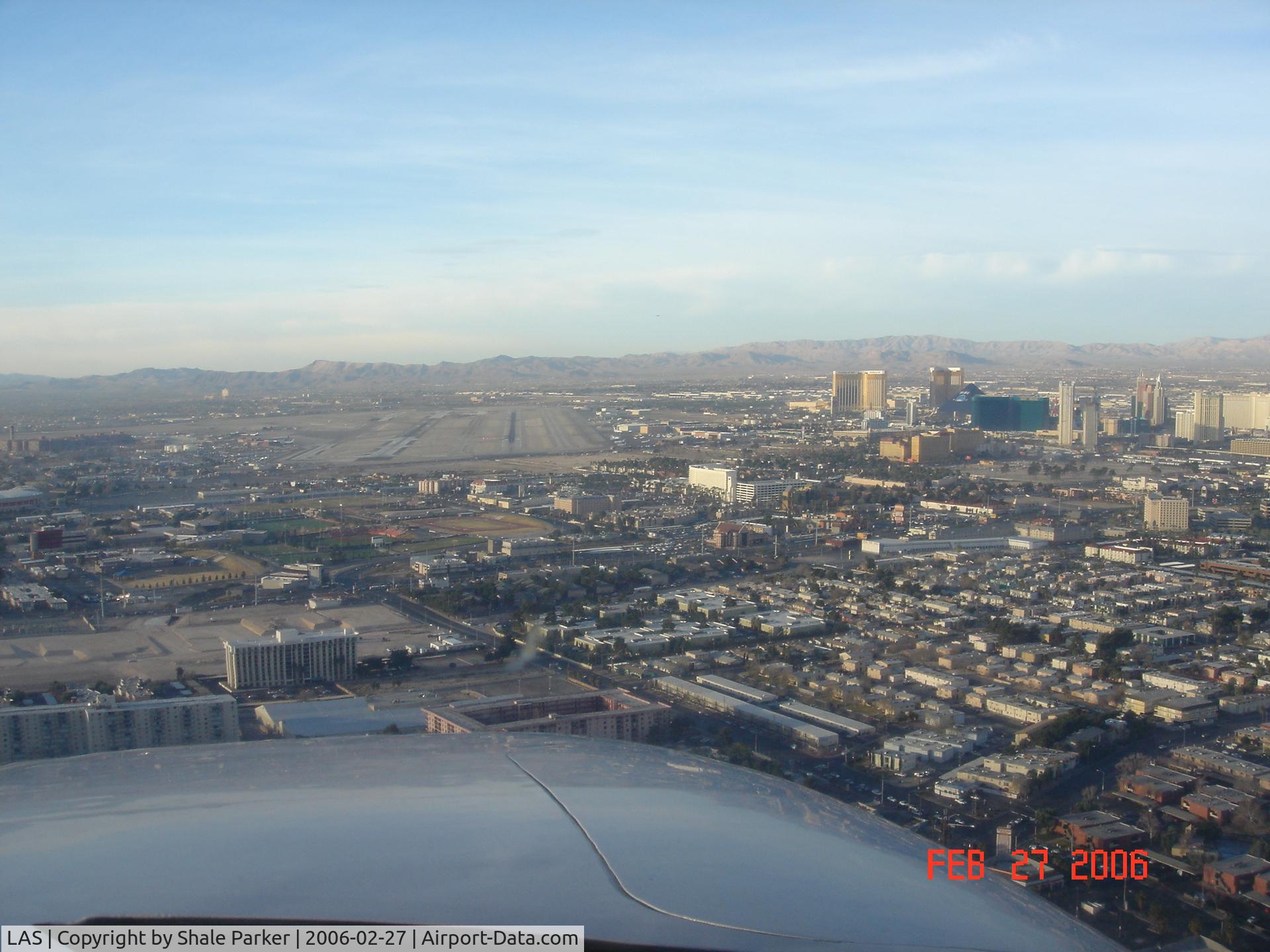 Harry Reid International Airport (LAS) - Short final for 19R at Vegas