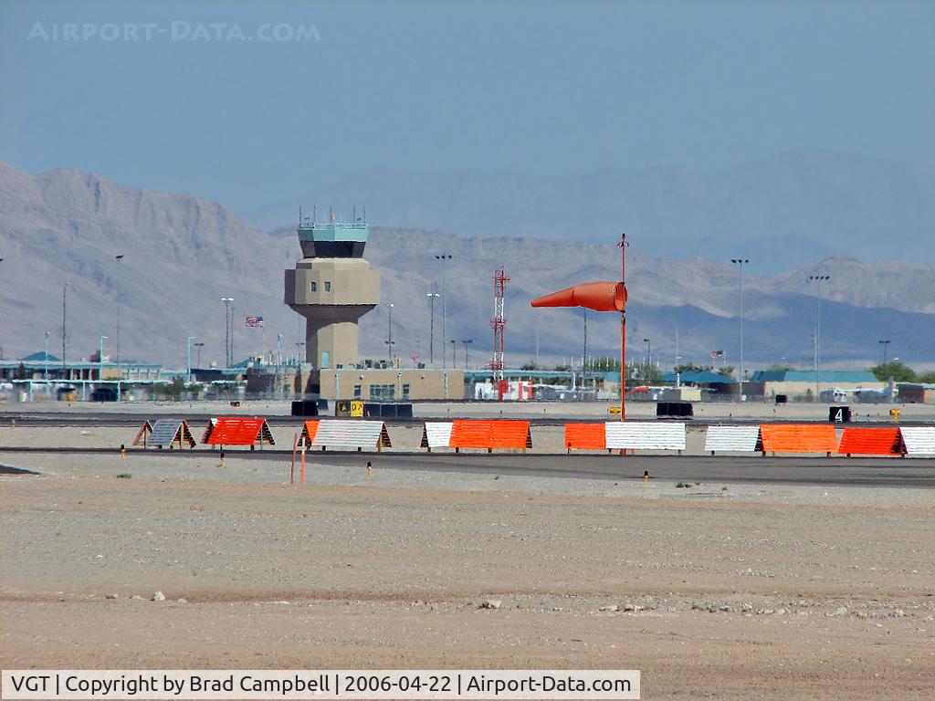 North Las Vegas Airport (VGT) - North Las Vegas Air Terminal - Looking ESE from viewing area.