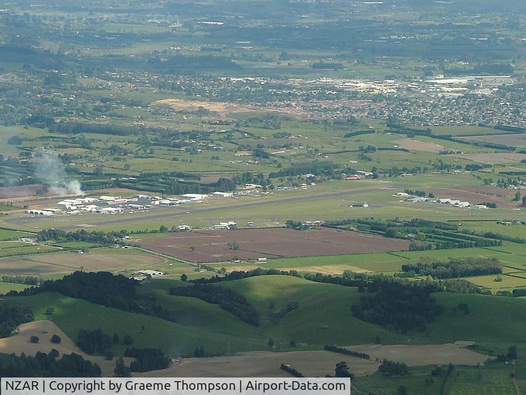 Ardmore Airport, Auckland New Zealand (NZAR) - Ardmore airfield as seen on approach to rwy 23 Auckland Intl.