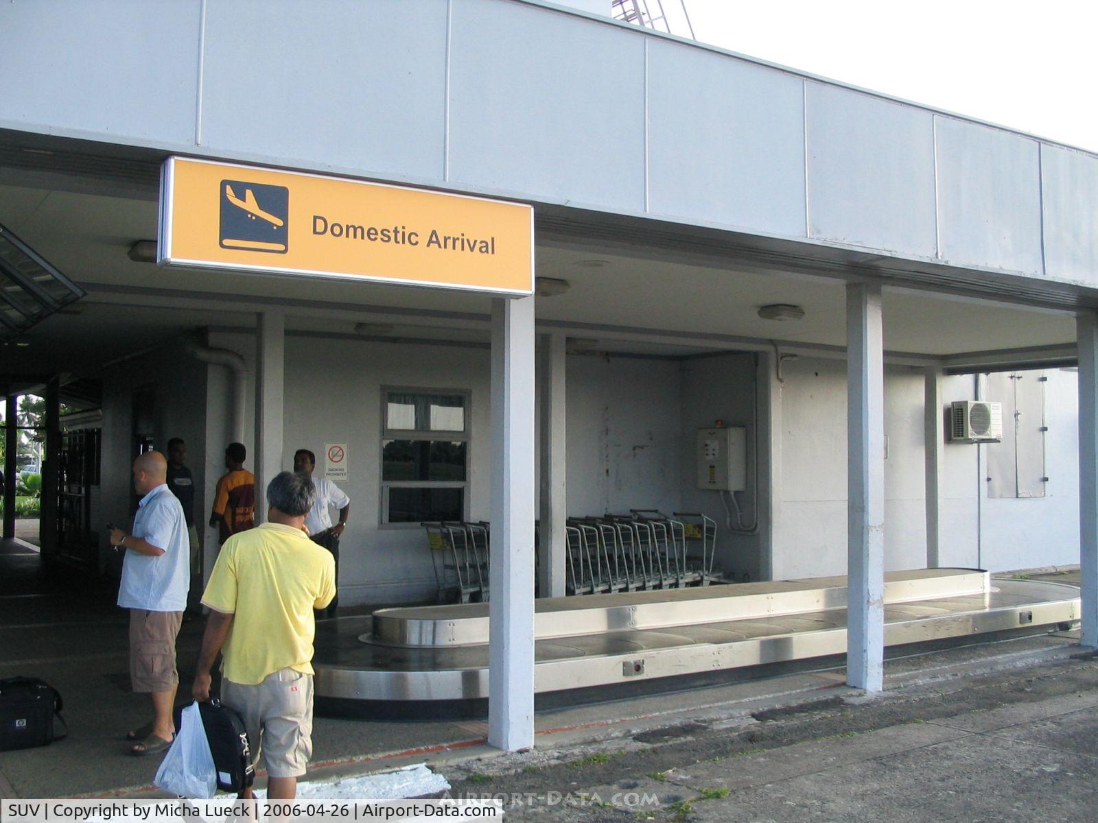 Nausori International Airport, Suva, Viti Levu Fiji (SUV) - Arrivals and baggage caroussel at Suva