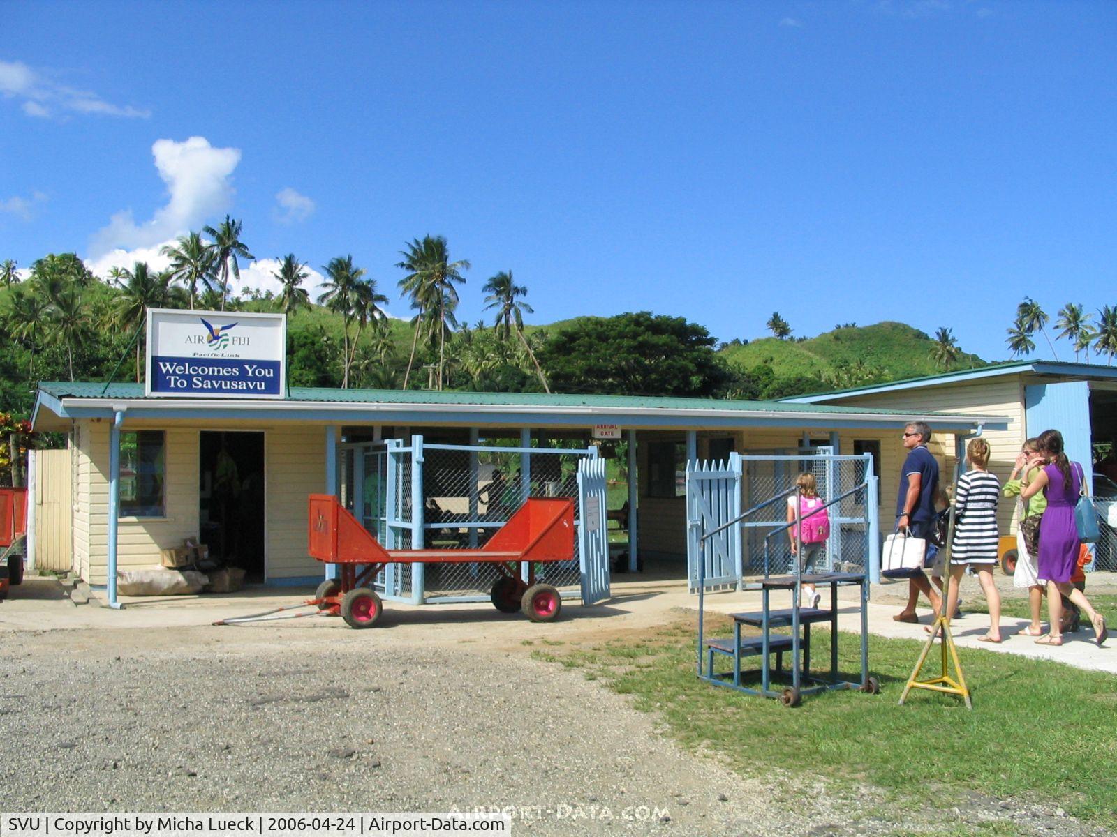 Savu Savu Airport, Savu Savu Fiji (SVU) - The tiny terminal at Savusavu