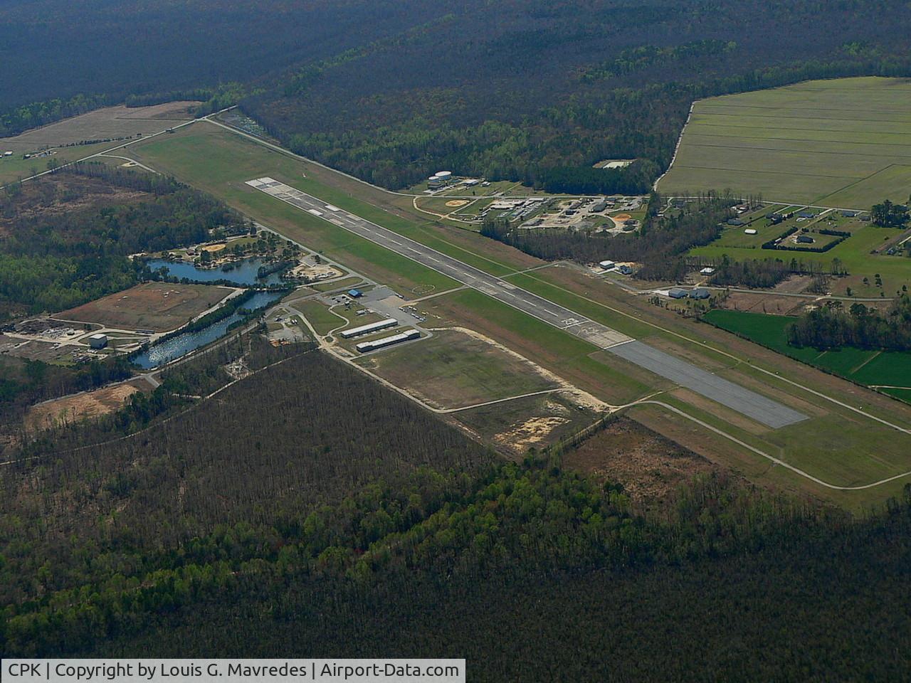 Chesapeake Regional Airport (CPK) - Aerial of CPK at 3,000 Feet