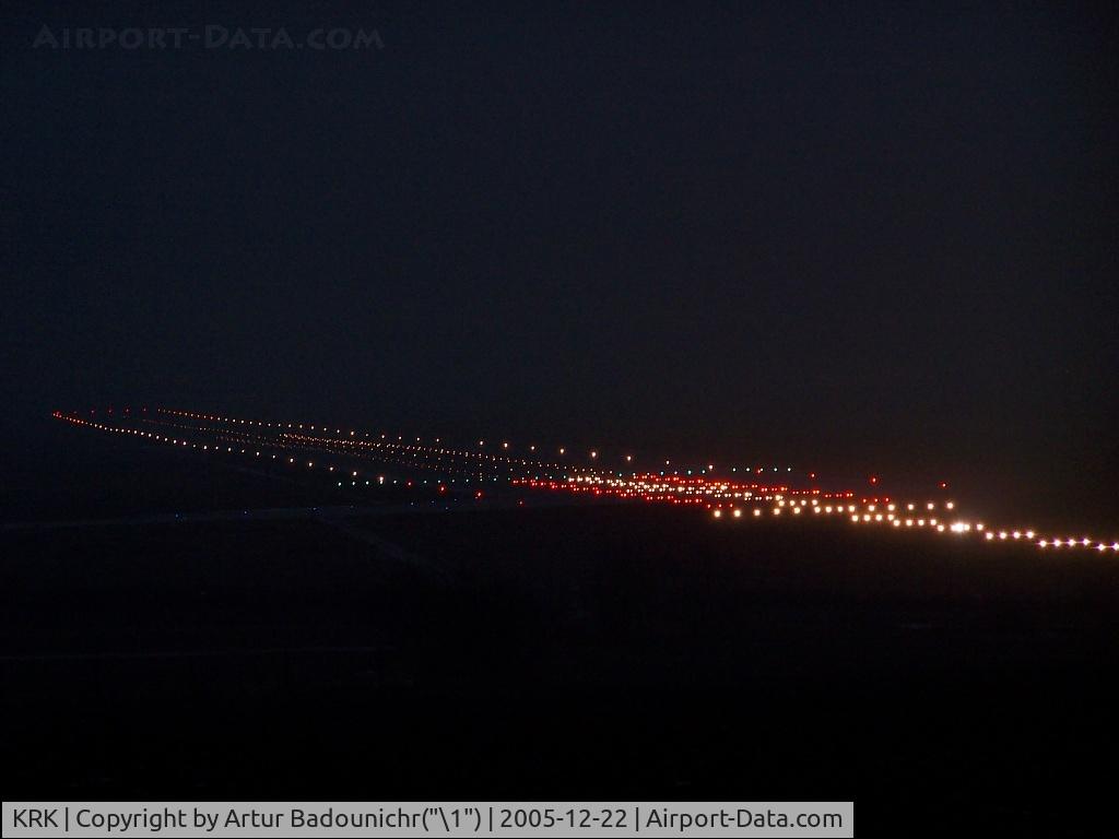 John Paul II International Airport Kraków-Balice, Kraków Poland (KRK) - night shot