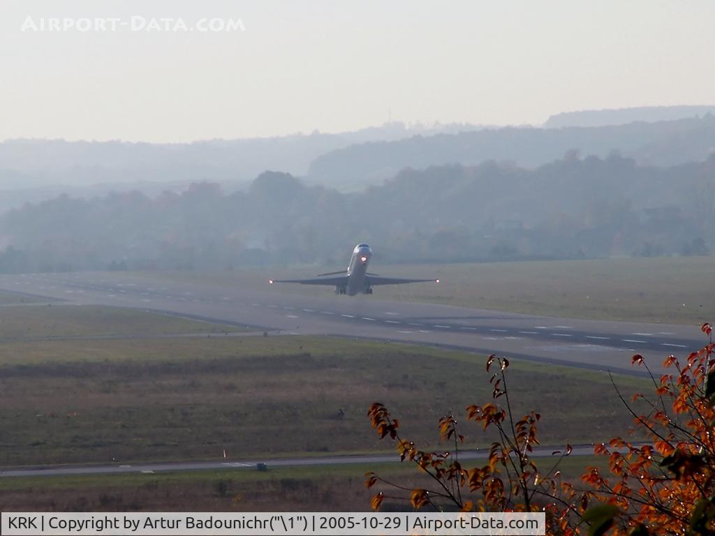 John Paul II International Airport Kraków-Balice, Kraków Poland (KRK) - Spanair EC-GHE - departure from rwy 07