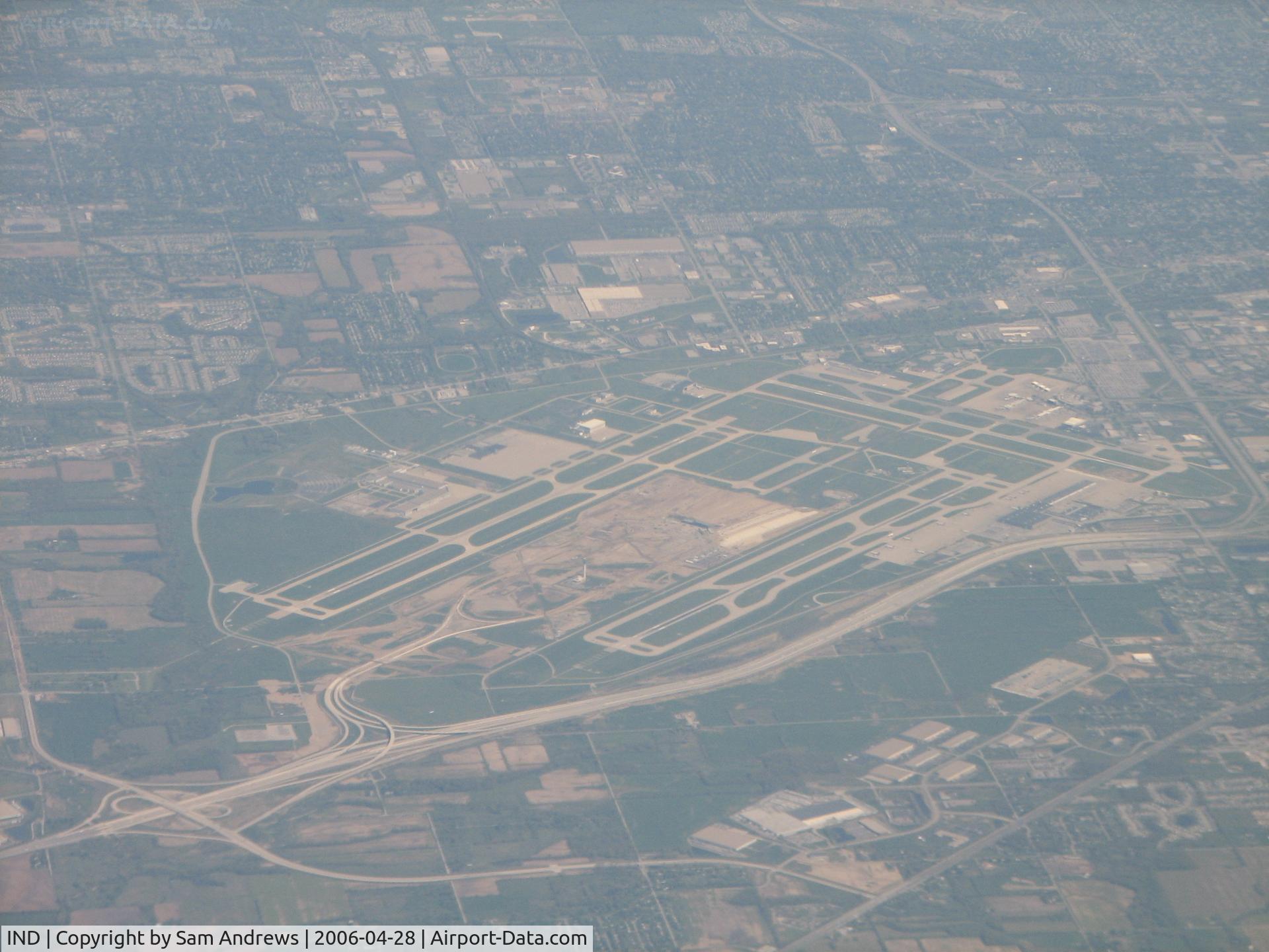 Indianapolis International Airport (IND) - Indianapolis Int'l from the flight levels