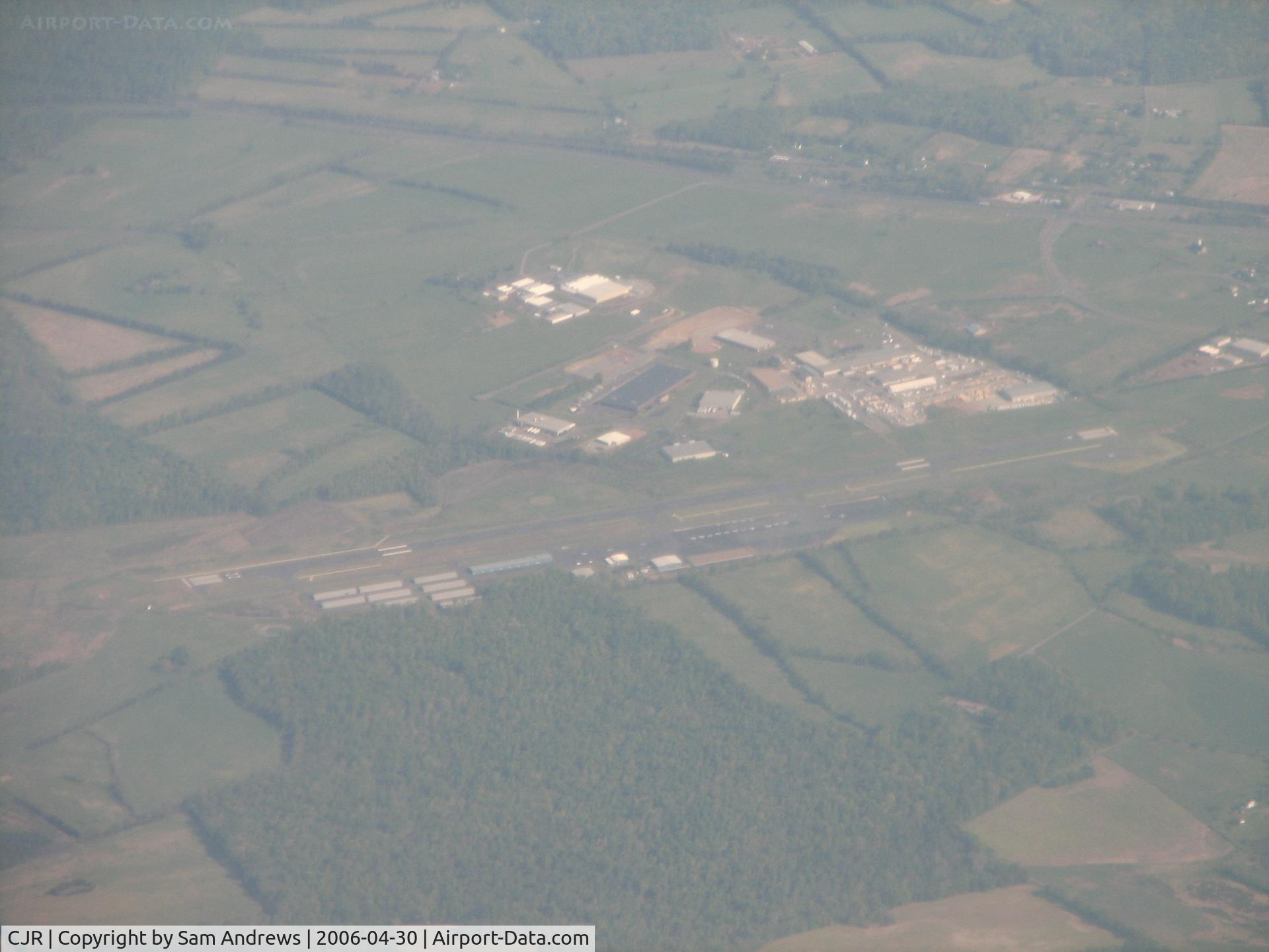 Culpeper Regional Airport (CJR) - Flying from Louisville to BWI we were approaching the OTT6 arrival and I was able to get this shot.