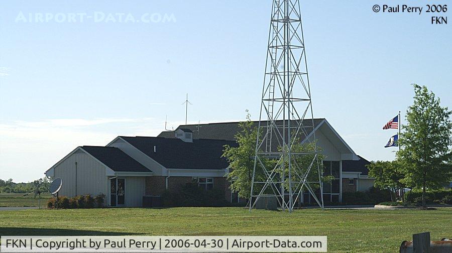 Franklin Muni-john Beverly Rose Airport (FKN) - Admin building, complete with the IFR beacon tower