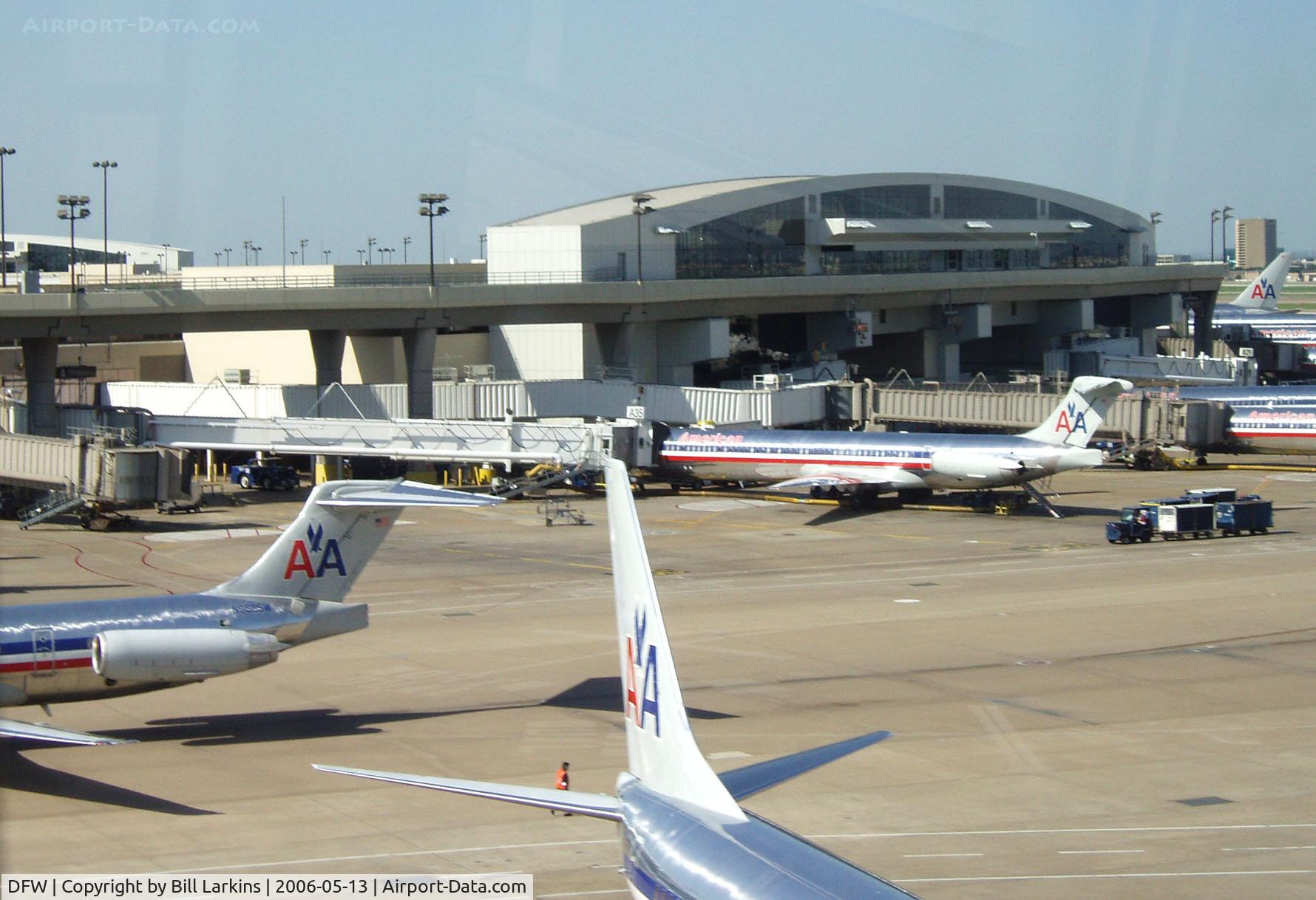 Dallas/fort Worth International Airport (DFW) - Ramp area with airport Tram above.