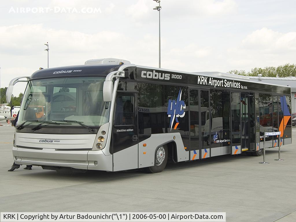 John Paul II International Airport Kraków-Balice, Kraków Poland (KRK) - new bus in KRK airport - COBUS 3000