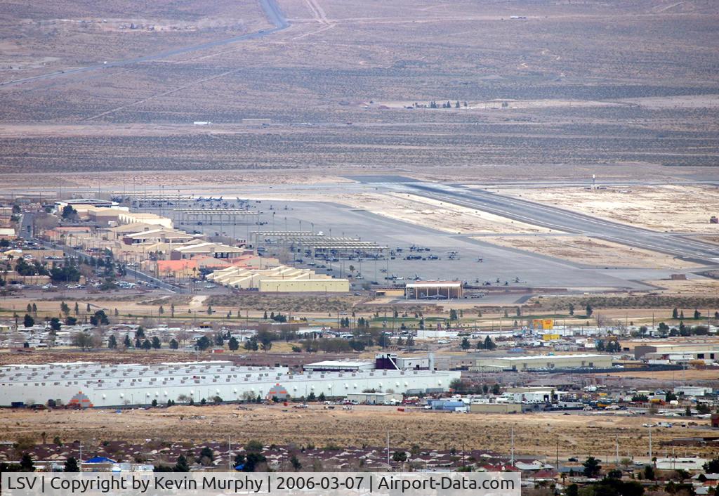 Nellis Afb Airport (LSV) - Nellis Air Force Base taken from on top of the Stratosphere in Las Vegas.