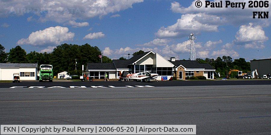 Franklin Muni-john Beverly Rose Airport (FKN) - Terminal/Admin seen from the tarmac