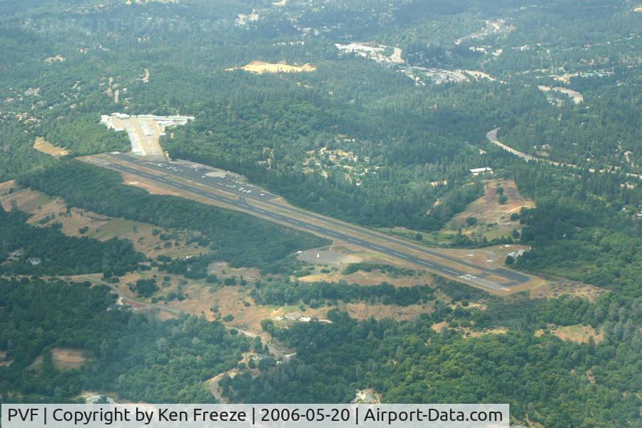 Placerville Airport (PVF) - Placerville from the SE.
