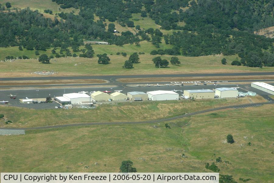 Calaveras Co-maury Rasmussen Field Airport (CPU) - Mainl buildings at Calaveras
