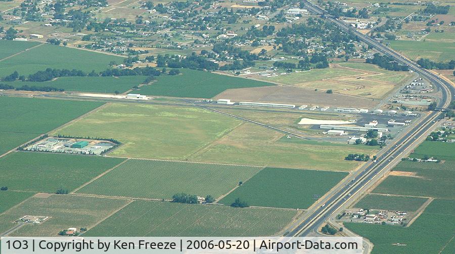 Lodi Airport (1O3) - Lodi airport from the SE