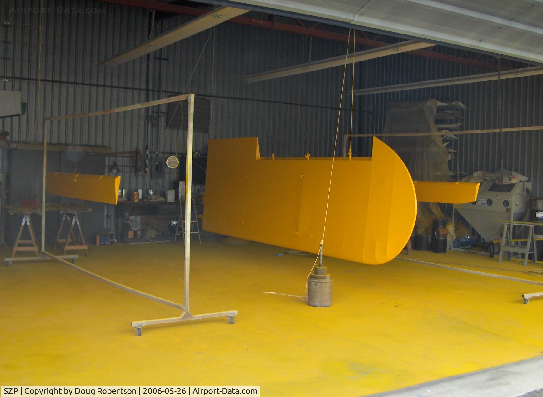 Santa Paula Airport (SZP) - Recover/Refinish Piper J3C CUB wing and ailerons, with a bit of overspray?