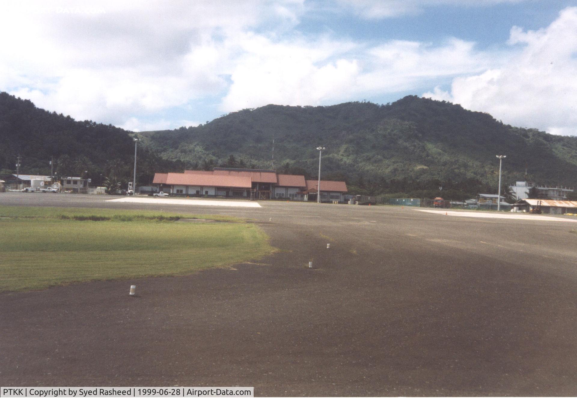 Chuuk International Airport, Chuuk Micronesia (PTKK) - Int'l terminal at Truk Island - Taxi in o/b N25AZ B721 - Private flight